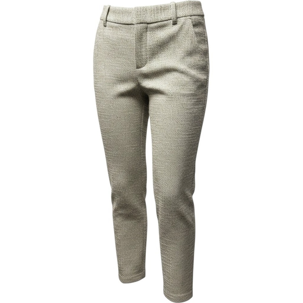 Alice + Olivia 4 Ivory Ankle Pants Textured Wool Blend Tapered Stretch Boho Chic